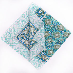 ผ้าพันคอพิมพ์ลายผ้าฝ้ายขายส่ง คุณภาพสูง ระบายอากาศได้ดี เป็นมิตรกับสิ่งแวดล้อม ผูกด้านหลัง ลายดอกไม้ แฟชั่นสำหรับทุกเพศ - Product Image 3