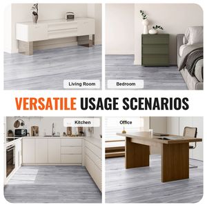 Piastrelle in Vinile Autoadesive Effetto Legno Grigio Chiaro 36 X 6 Pollici, 20 Piastrelle, Spessore 0,62mm, Adesive Fai-da-Te per Pavimenti da Cucina EIR - Product Image 6