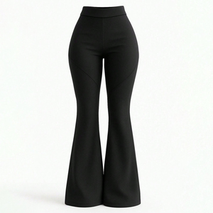 Spinecraft Women's Summer High Waist Wide Leg Loose Fit Breathable Quick Dry Cargo Pants Pockets Zipper Fly 100% Cotton - Product Image 3