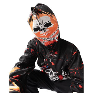 Sudadera con Capucha Deportiva Extra Grande Personalizada, Estilo Pullover, de Mezclilla, 100% Algodón Ecológico, con Estampado Digital Powder Puff, Bordada, para Otoño - Product Image 5