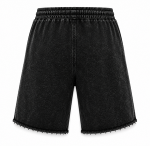 Shorts en coton léger French Terry 2026 pour hommes, avec logo personnalisé, pour le jogging en extérieur, design vieilli de haute qualité - Product Image 2