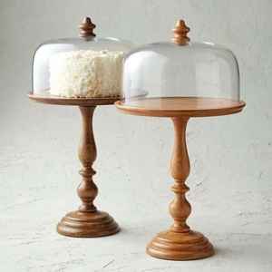 Soporte de Madera de Lujo para Tartas con Cubierta de Cristal, Exhibidor de Postres para Panadería, Exhibidor de Postres para Bodas - Product Image 4