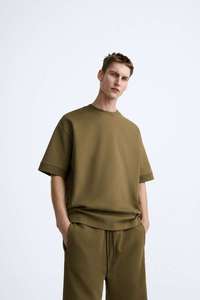 Camiseta de Punto Oversize de Alta Calidad para Hombre, 100% Algodón Orgánico, Estilo Urbano, Impresión Personalizada de Lujo - Product Image 5
