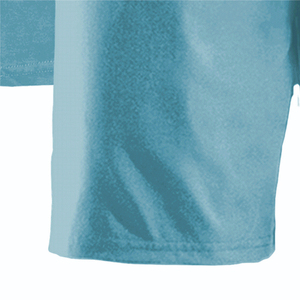 Men's Summer Casual Knitted Two Piece Set <b>Light</b> Blue Printed <b>T</b>-Shirt And Shorts Breathable Heat Transfer Printing - Product Image 4