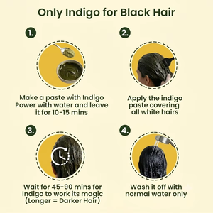 Poudre d'indigo en vrac 250g 100% pure et naturelle, poudre de feuilles d'Indigofera Tinctoria pour la coloration des cheveux, les soins capillaires et les applications de beauté - Product Image 2