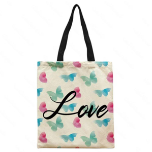 Sac fourre-tout en toile imprimé sur mesure avec poignée supérieure et poignée longue, logo promotionnel personnalisé, matériau PP, usage quotidien - Product Image 1