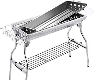 Barbecue rustique en fer pour jardin, avec corps résistant à la chaleur et longue durée de vie, idéal pour les grillades en famille pendant les vacances et les week-ends. - Product Image 5