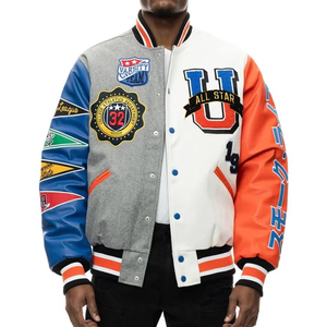Chaquetas Varsity al por Mayor de la Mejor Calidad, Estilo Moderno, Talla Grande, Transpirables, con Logotipo Personalizado, Servicio OEM - Product Image 3
