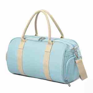 Bolsa de Viaje de Lujo Hecha a Medida para Mujer, Bolsa de Fin de Semana, Bolsa de Gimnasio, Compartimento para Zapatos, Deportiva, de Cuero Genuino, Ecológica - Product Image 2
