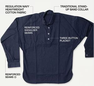 เสื้อเชิ้ตผู้ชายสไตล์วินเทจ ผ้าฝ้าย 100% ปกคอปก แขนยาว แบบอเมริกัน ผลิตซ้ำจากผ้าฝ้ายสี - Product Image 6