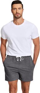Pantalones Cortos de Lona para Hombre, Transpirables, Antiarrugas, de Secado Rápido, Casuales, para Gimnasio, Deportes, Playa, Verano - Product Image 4