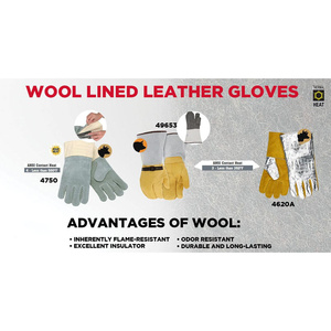 Guantes de Soldadura TIG Reforzados de Cuero de Vaca y Piel de Vacuno, Resistentes a la Abrasión, Suaves y Cómodos, Venta al Por Mayor - Product Image 6
