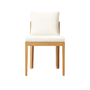 Durable Teak Wood Outdoor Dining Chair Woven Rope Panel Comfort Cushion Durable Weather Resistant for Hotel Villa Furniture - Product Image 3