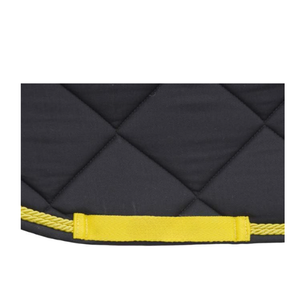 Premium Sheepskin Horse Saddle Pad Set with Matching Ear <b>Bonnet</b> | Hexagon Quilted Equestrian Saddle Cloth | Horse Riding - Product Image 1