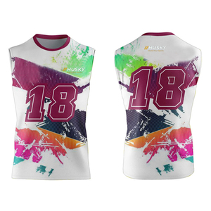Uniforme de Fútbol Americano de Compresión Transpirable Personalizado 7v7 para Adultos, Sin Mangas, 100% Poliéster, Secado Rápido, Cintura Elástica - Product Image 4