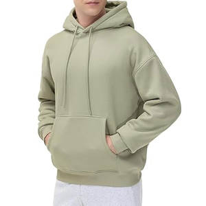 เสื้อฮู้ดดี้สีเขียวเซจสำหรับผู้ชายแบบสั่งทำพิเศษสำหรับฤดูหนาว |   เสื้อพูลโอเวอร์ผ้าฟลีซขนาดใหญ่พิเศษ |   เสื้อสเวตเชิ้ตผ้าฝ้ายหนา 100% กันน้ำ ขายส่ง สไตล์ลำลอง - Product Image 4