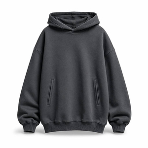 Conjunto de Sudadera con Capucha Gris Unisex Infield Gear, Manga Larga, Patrón Geométrico, Ropa Deportiva Casual, Bolsillos Laterales, Corte Holgado - Product Image 1