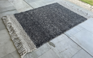 Tapis indien moderne tissé à la main, style basket, épais et tendance, 100% laine, idéal pour plusieurs utilisations intérieures, directement de l'usine. - Product Image 4