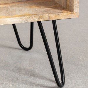 Table d'appoint en bois de manguier Vandana Amber Contour - Product Image 5