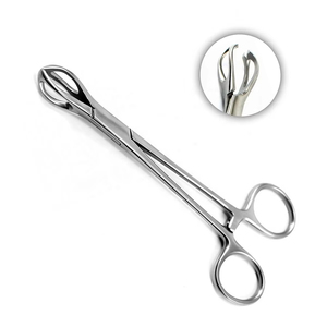 Pinza quirúrgica de acero inoxidable HC-CL-206 de 16 cm, recta, para esponja, tejido y apósitos, alicates médicos industriales - Product Image 6