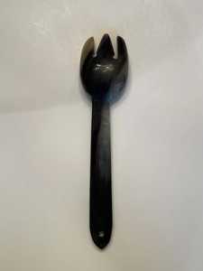 Juego de Cuchara y Tenedor de Cuerno de Búfalo Hechos a Mano y Ecológicos con Tema de Ángel, Decoración Rústica Natural para el Hogar, Utensilios Duraderos - Product Image 5