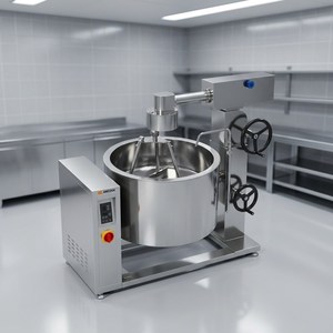 Olla de vapor encamisada con inducción y rotación Amicook 380V/440V, modelo de cocción rápida, preparación de frituras, cocción comercial, sopas de 3 cuchillas - Product Image 2
