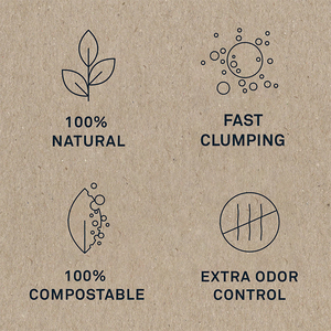 Reputed Dealer Offers Top Selling 100% Natural Bentonite Blutive Plant Fibers Material Compostable Clumping Cat Litter 6L - Product Image 2