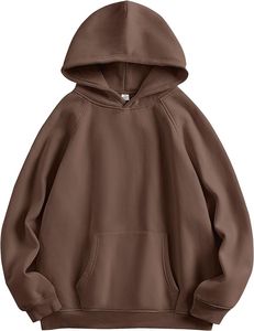 Sweat à capuche oversize d'hiver pour homme, en coton molletonné de haute qualité, brodé, teinture numérique unie, respirant et confortable - Product Image 2