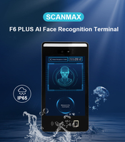 Scanmax F6 PLUS AI Reconocimiento facial Sistema dinámico de control de acceso de reconocimiento facial con función de lector de tarjetas Rfid