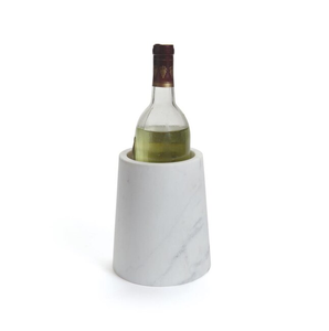 Top Quality Marble Ice <b>Bucket</b> Wine Chiller Cooler <b>with</b> Gold Handle and <b>Lid</b> Round for Bar Home Party Decor - Product Image 3