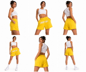 Pantalones Cortos Bordados de Chenilla para Mujer, Pantalones Cortos Casuales Holgados con Bolsillos, Pantalones Cortos de Invierno Transpirables de Felpa Francesa para Mujer - Product Image 5