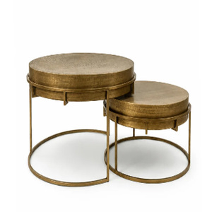 New Design Metal <b>Side</b> <b>Tables</b> Handmade Living Room Furniture Hammered Texture <b>Round</b> Top Metal <b>Side</b> <b>Tables</b> - Product Image 3