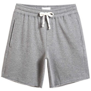 Shorts de jogging épais et unis en molleton bouclette 100 % coton pour homme – Vente en gros - Product Image 4