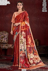 Sari en crêpe doux Aaboli - Product Image 4