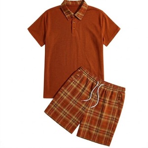 Conjunto de Camiseta y Pantalones Cortos de Verano para Hombre a Bajo Precio, 100% Algodón, Camiseta y Pantalones Cortos de Malla, Ropa Masculina - Product Image 6