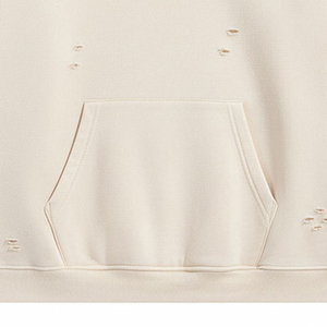 Sudadera con Capucha Desgastada para Hombre, Estilo Urbano Relajado, Colección Retro - Product Image 3