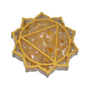 Posavasos de cuarzo dorado para el Chakra Solar, mejor oferta en posavasos de orgona de cuarzo dorado - Product Image 1