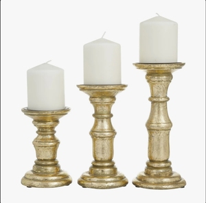 En gros, Chandelier à pilier traditionnel doré antique vieilli, Centre de table décoratif - Product Image 2