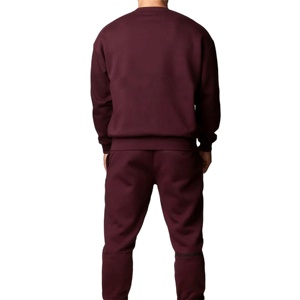 Wholesale Custom Logo Men <b>Plain</b> <b>Tracksuit</b> Jogging Jogger Crewneck Sweatshirt Set Sweat suit Men 2 Two Piece Pants Set - Product Image 2