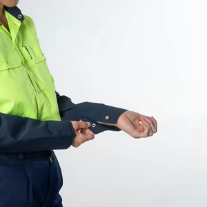 Camisa de Trabajo de Dos Tonos de Poliéster y Algodón de Alta Visibilidad con Logotipo Personalizado, Uniforme de Seguridad Reflectante para Trabajo, Granja, Seguridad e Industria - Product Image 6