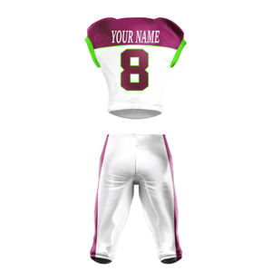 Plus <b>Size</b> Adult American <b>Football</b> Uniform Custom Sublimation Jersey Pants Back Logo Short Sleeve Complete Team Wear Set - Product Image 6