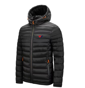 Veste d'hiver matelassée pour homme, avec capuche, imperméable, rembourrée, avec fermeture éclair, pour les activités de plein air, les voyages et les occasions décontractées - Product Image 6