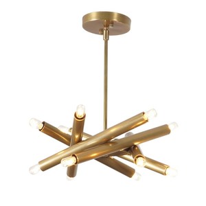 Modern Brass Geometric Ceiling Light Contemporary Indoor Fixture Living Room Home Decor - Product Image 6