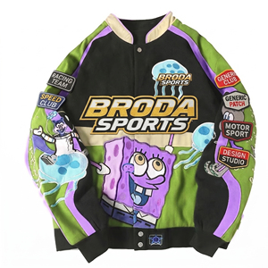 Chaquetas Premium para Hombre Inspiradas en las Carreras de F1, Chaqueta Impermeable de Invierno, Bordada, Informal, Holgada, de Algodón y Poliéster Pesados - Product Image 4