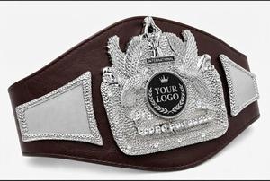 Premium Custom Karate Jiu-Jitsu <b>Wrestling</b> Championship <b>Belt</b> Leather Breathable Personalized Team Name Logo Sports Tournament - Product Image 2