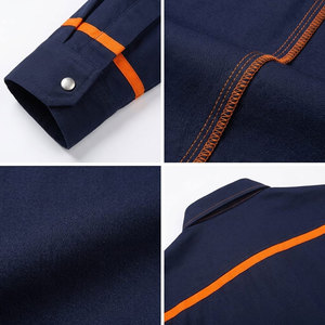 Camisa de Trabajo FR 100% Algodón para Hombre, Manga Larga, Resistente al Fuego, para Soldadura - Product Image 6