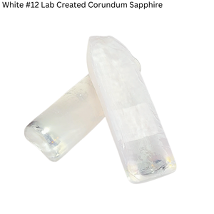 # 12 boules de saphir corindon blanc synthétique cultivé en laboratoire, fusion par flamme simulée, 100 grammes - Product Image 4