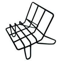 Support de téléphone portable universel en métal de style chaise en acier doux noir avec 3 positions de réglage pour une meilleure expérience de visualisation