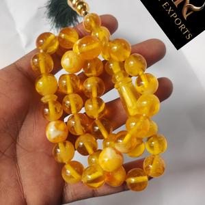 Tasbih de Resina de Calidad Premium con Forma de Búho, 99 Cuentas, Rosario Musulmán para Dhikr, Accesorios de Oración Islámica Hechos a Mano con Técnica de Fundición - Product Image 2