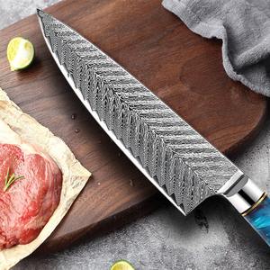 Nouveaux produits arrivés : couteau de cuisine japonais en acier damas VG10, logo personnalisé, fabrication artisanale - Product Image 5